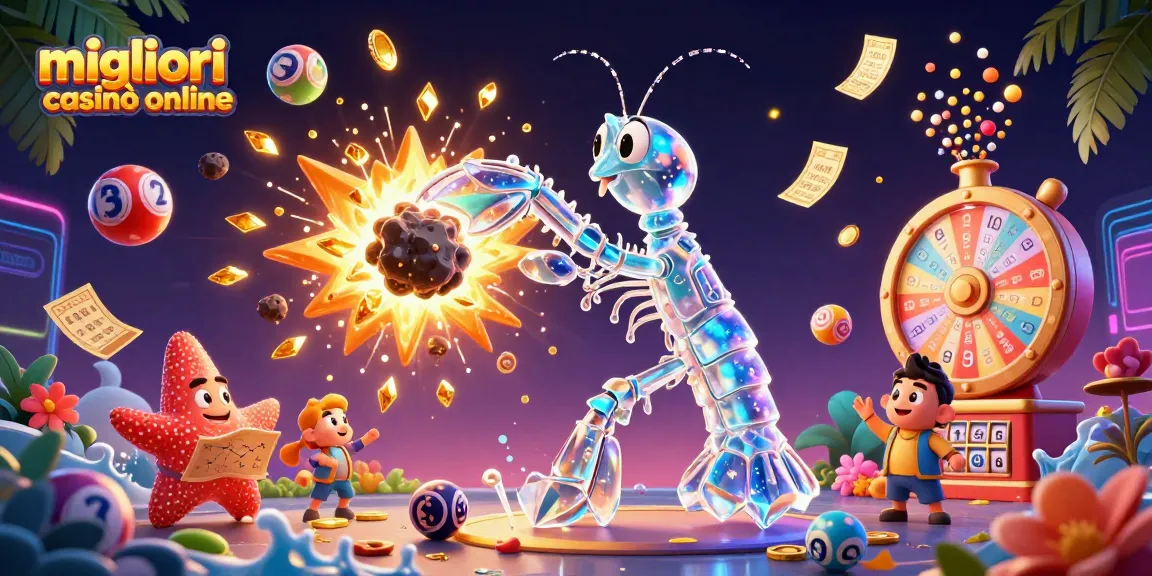 Gioca ai migliori casinò online con il nostro gamberetto mantis galattico e palloni di lotteria unici.