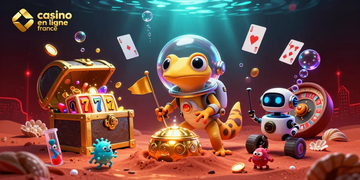 Découvrez le casino en ligne France avec cette illustration dynamique de jeux de casino