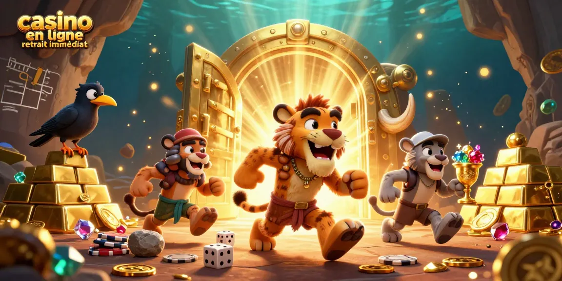 Jouer sur un casino en ligne retrait immédiat avec des éléments de jeu palpitants et des trésors scintillants.