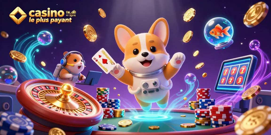 Les jeux dans un casino en ligne le plus payant : un astronaute corgi, un hamster et un poisson.