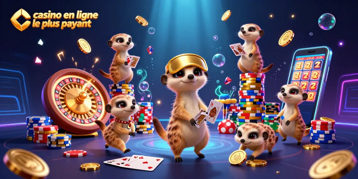 Plongez dans le casino en ligne le plus payant avec des suricates animés s'occupant d'une opération de jeu passionnante.