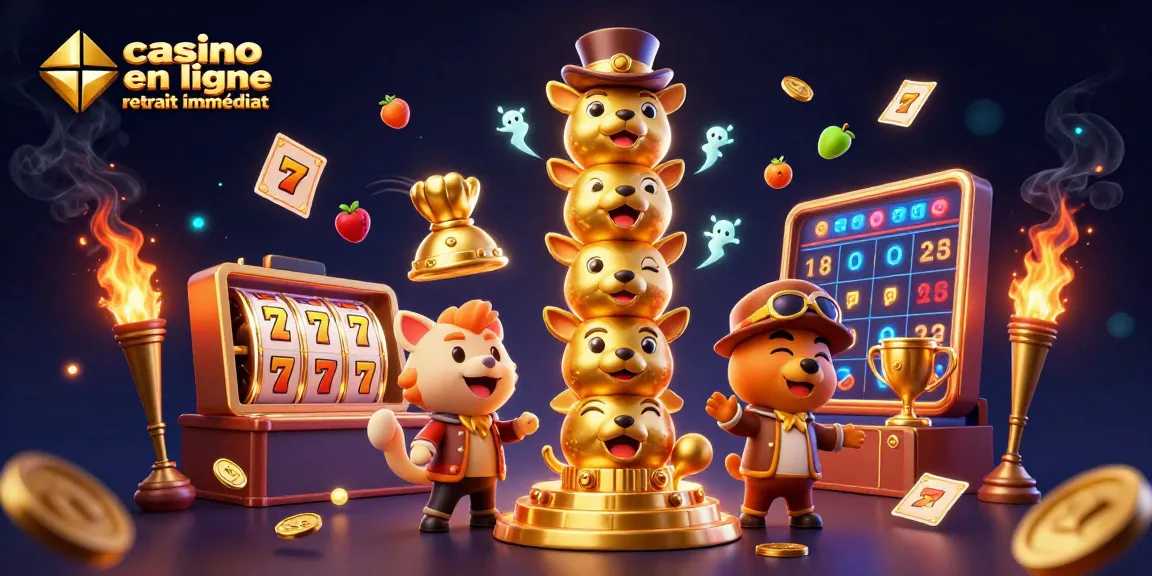 Augmentez vos gains avec casino en ligne retrait immédiat dans une illustration animée captivante.