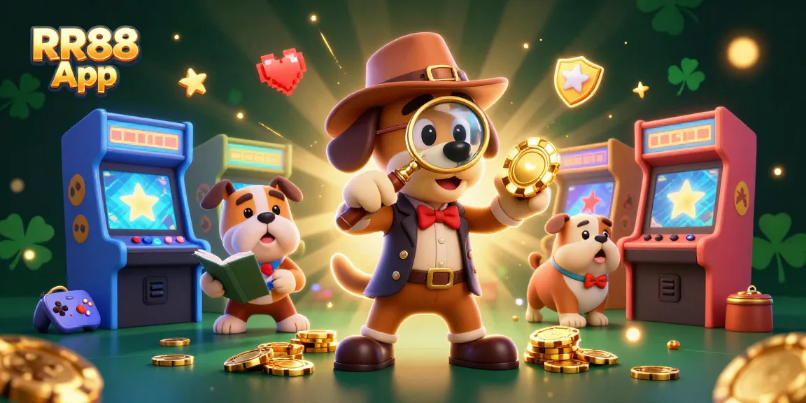 Try out the exciting RR88 App featuring colorful gaming elements, poker clues, and engaging gameplay.