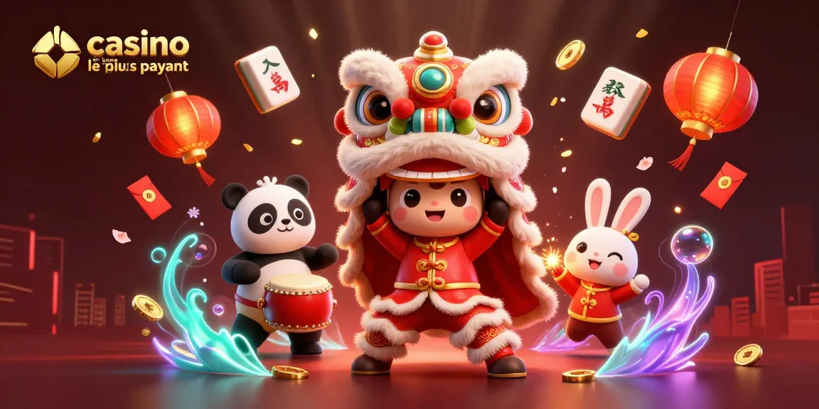 Jouez dans le casino en ligne le plus payant et découvrez l'énergie festive d'un lion dansant.